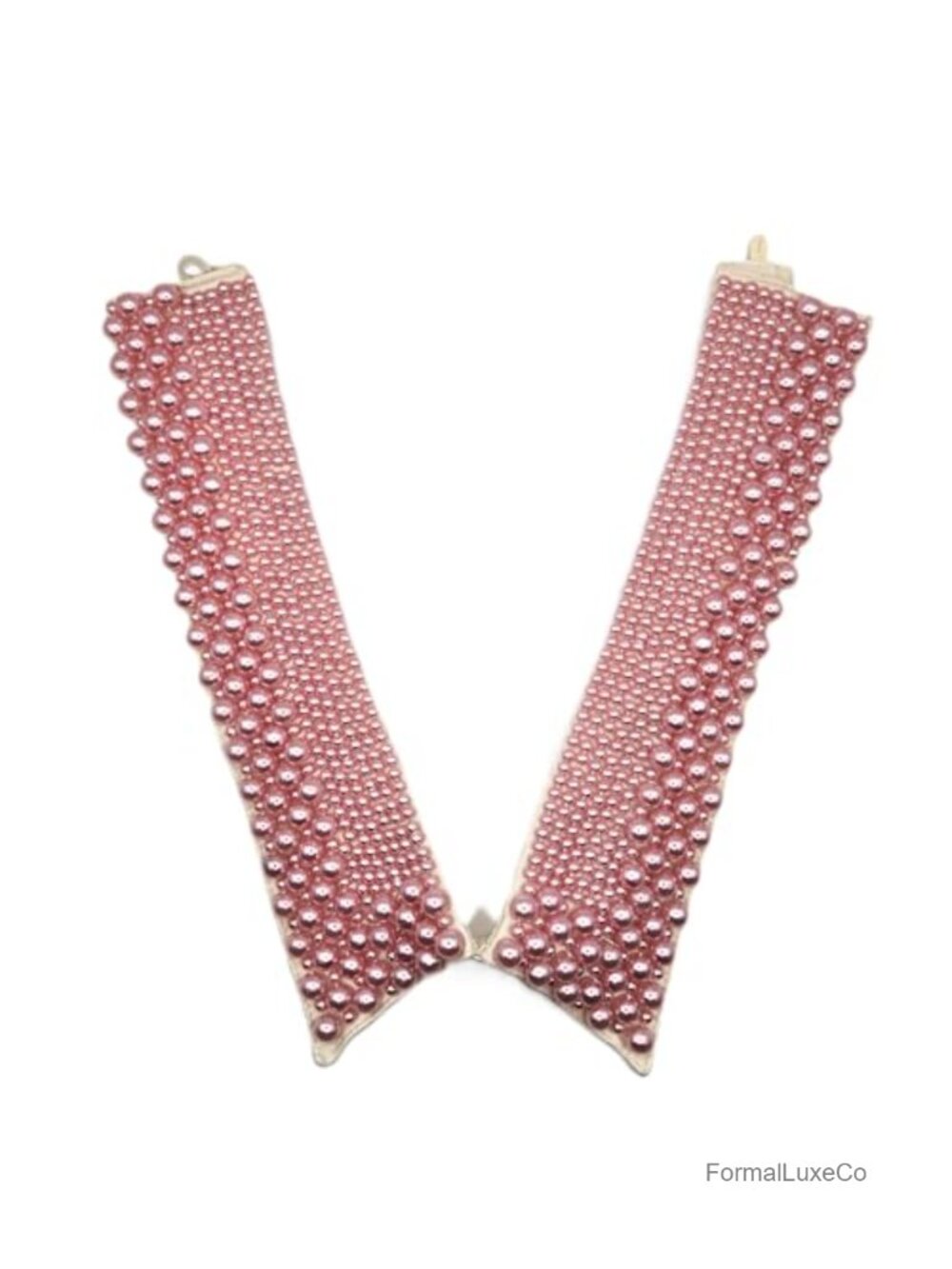 Hand-Beaded Pearled Detachable Collar for Sweaters Dresses Blouses